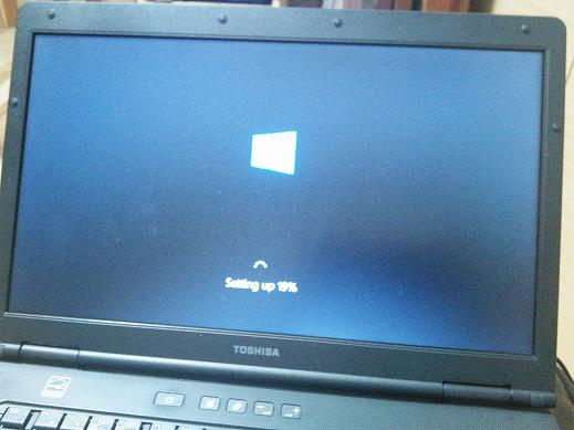 Windows10初期起動画面