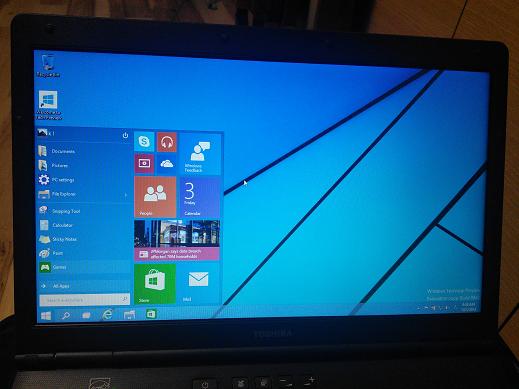 Windows10デスクトップ画面